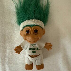 Vintage Russ Troll Doll NFL Philadelphia Eagles Phily Eagles Green Hair Troll